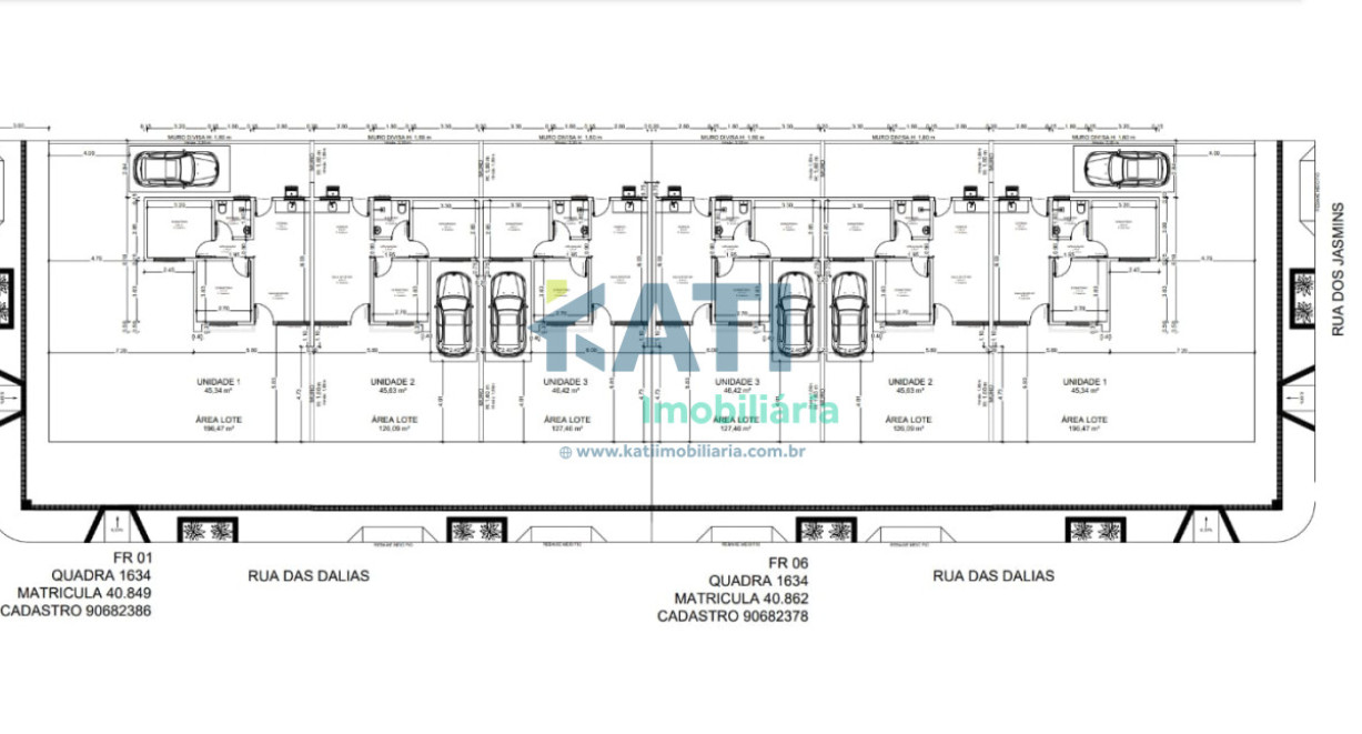 Casas Geminadas em construção - Rua das Dálias